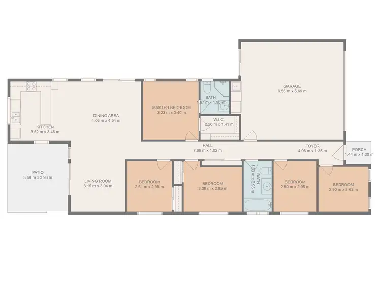 Floorplan of Homely house listing, 8 Guy Street, Emerald QLD 4720