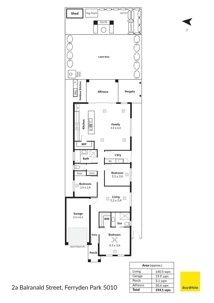 Floorplan of Homely house listing, 2A Balranald Street, Ferryden Park SA 5010