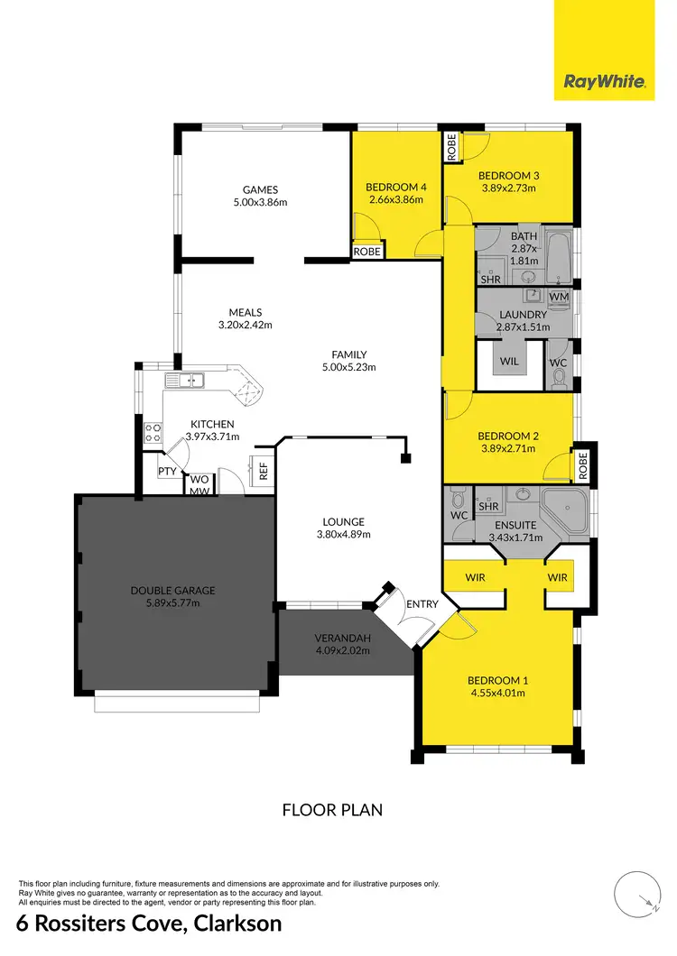 Floorplan of Homely house listing, 6 Rossiters Cove, Clarkson WA 6030