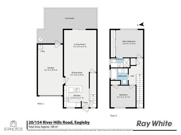 Floorplan of Homely townhouse listing, 20/154 River Hills Road, Eagleby QLD 4207