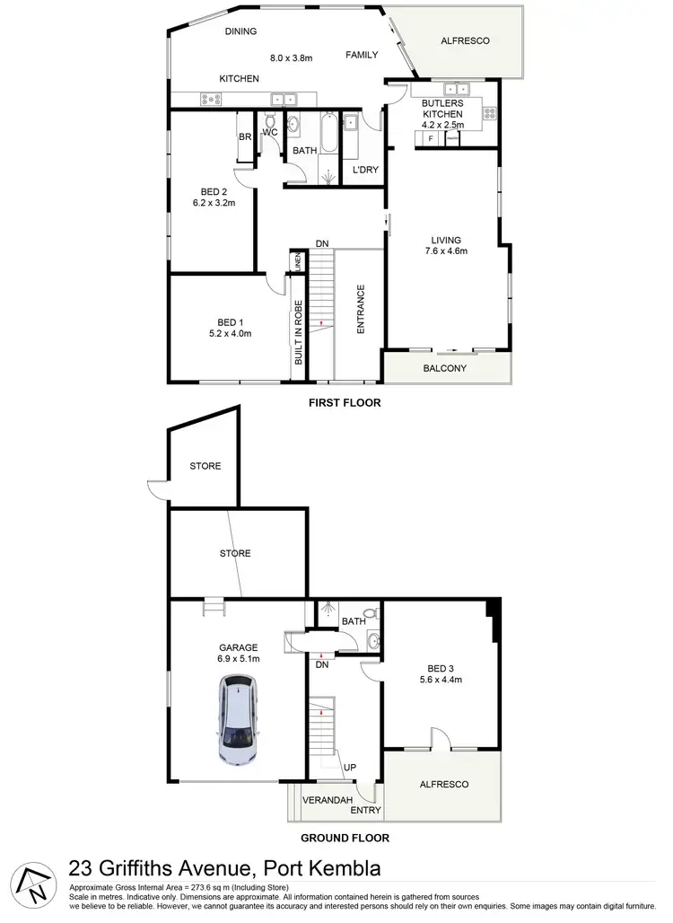 Floorplan of Homely house listing, 23 Griffiths Avenue, Port Kembla NSW 2505