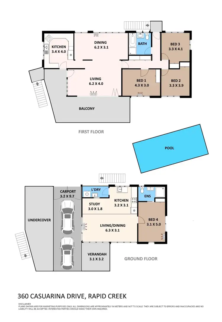 Floorplan of Homely house listing, 360 Casuarina Drive, Rapid Creek NT 810