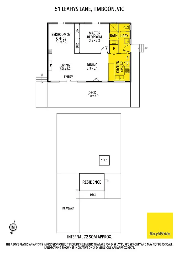 Floorplan of Homely townhouse listing, 51 Leahys Lane, Timboon VIC 3268