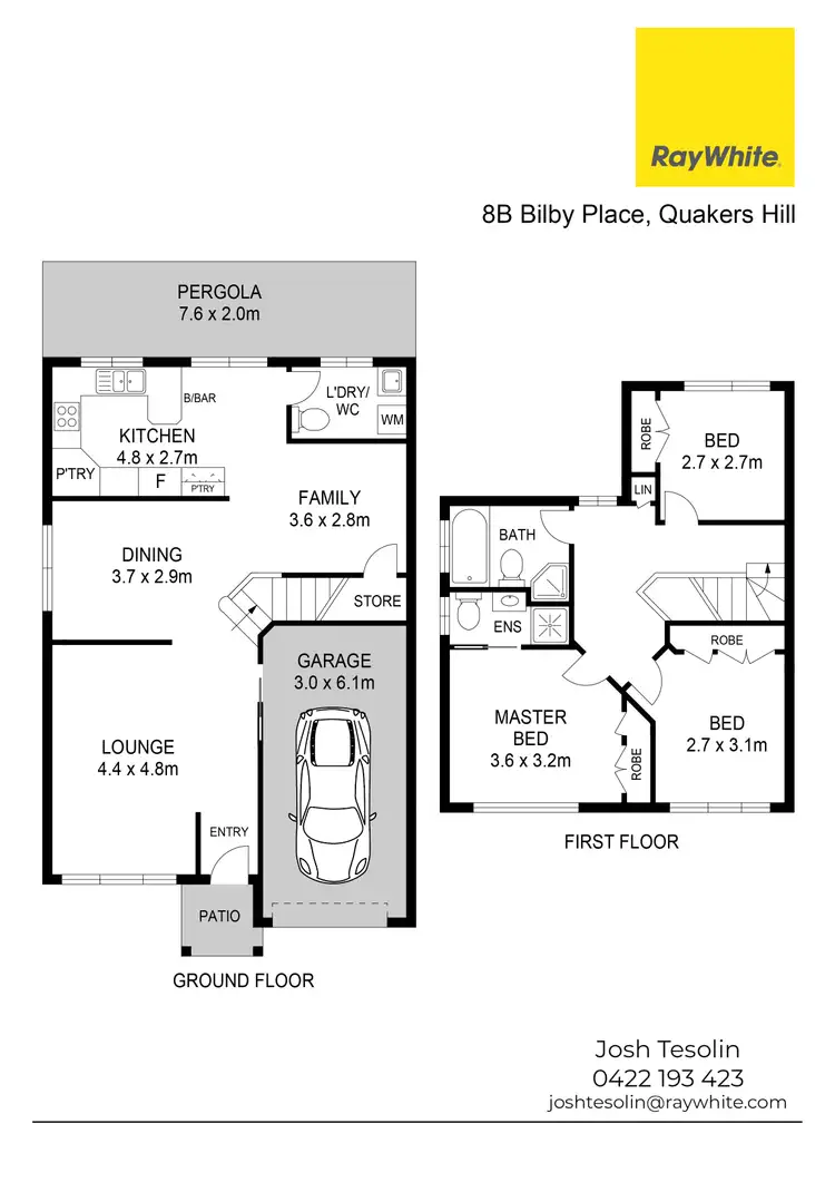 Floorplan of Homely house listing, 8B Bilby Place, Quakers Hill NSW 2763