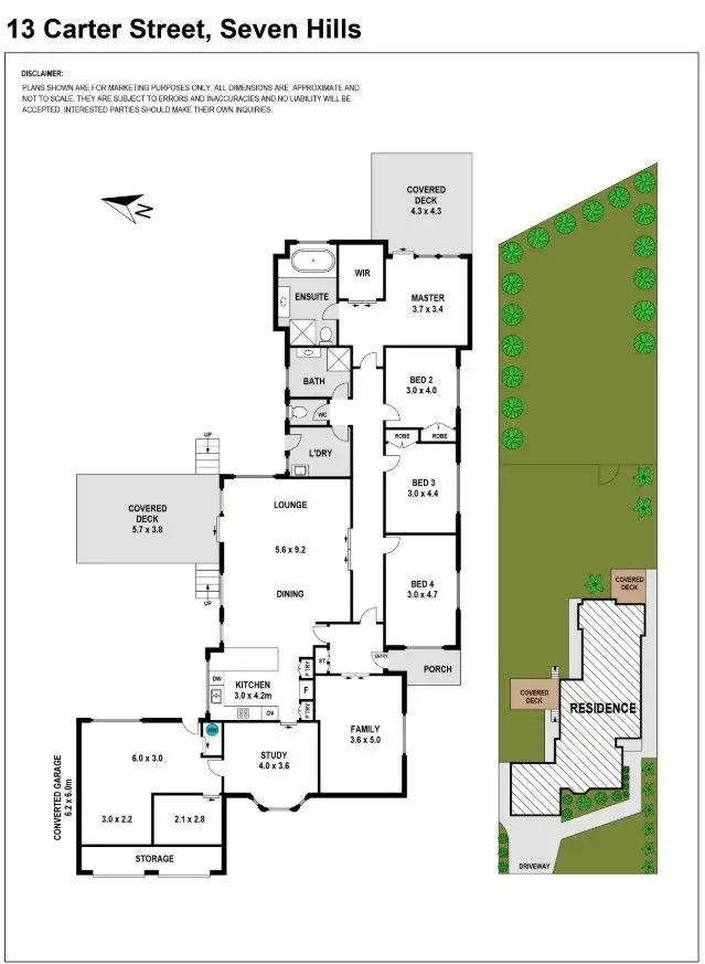 Floorplan of Homely house listing, 13 Carter Street, Seven Hills NSW 2147