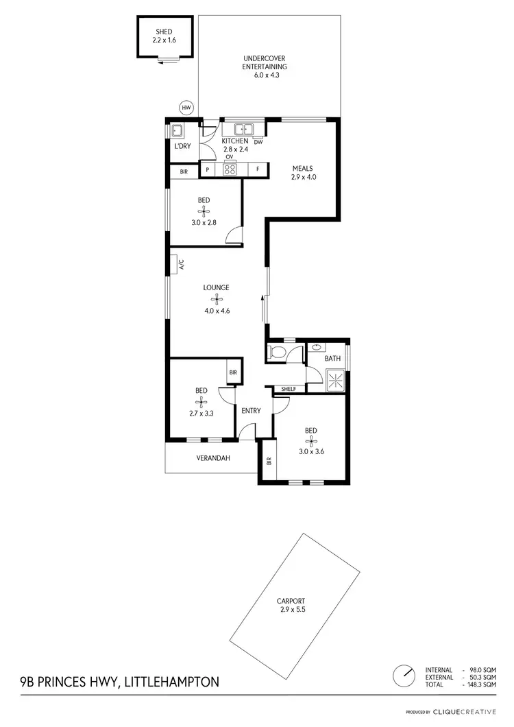 Floorplan of Homely house listing, 9B Princes Highway, Littlehampton SA 5250