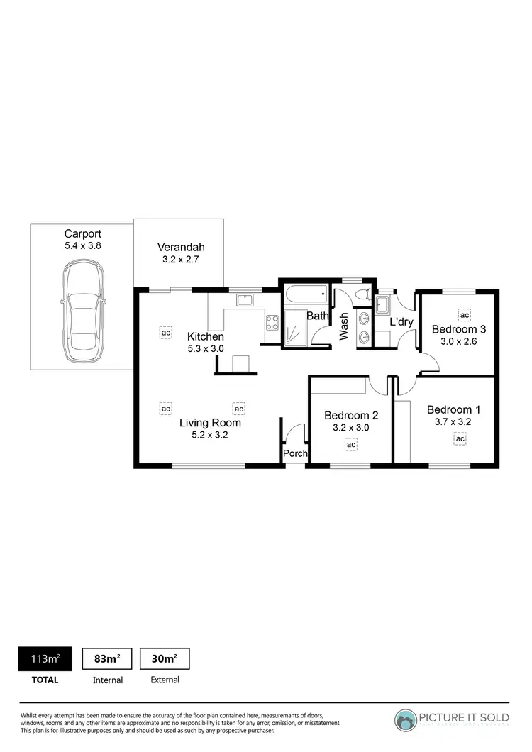 Floorplan of Homely unit listing, 2/3 Curzon Street, Camden Park SA 5038