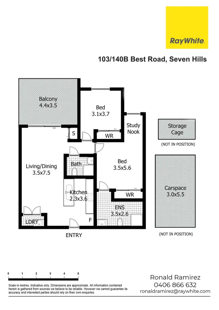 Floorplan of Homely unit listing, 103/140B Best Road, Seven Hills NSW 2147
