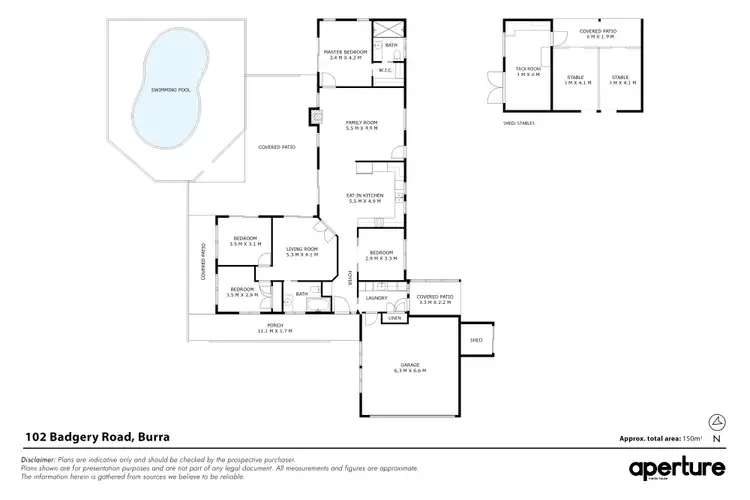 Floorplan of Homely rural property listing, 102 Badgery Road, Burra NSW 2620