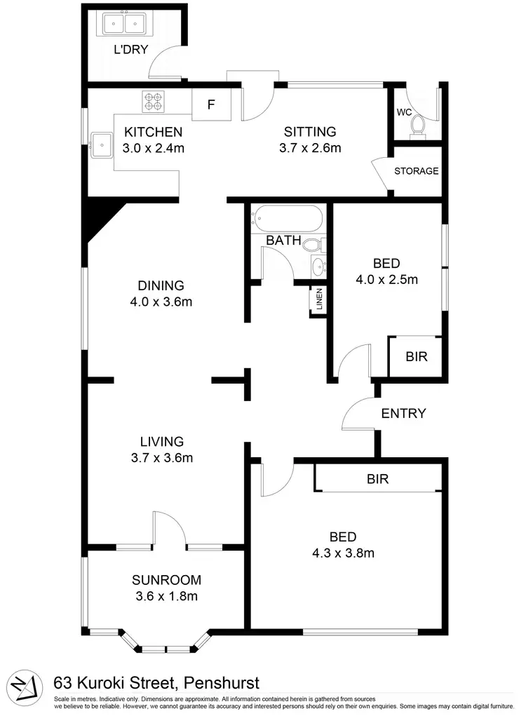 Floorplan of Homely house listing, 63 Kuroki Street, Penshurst NSW 2222