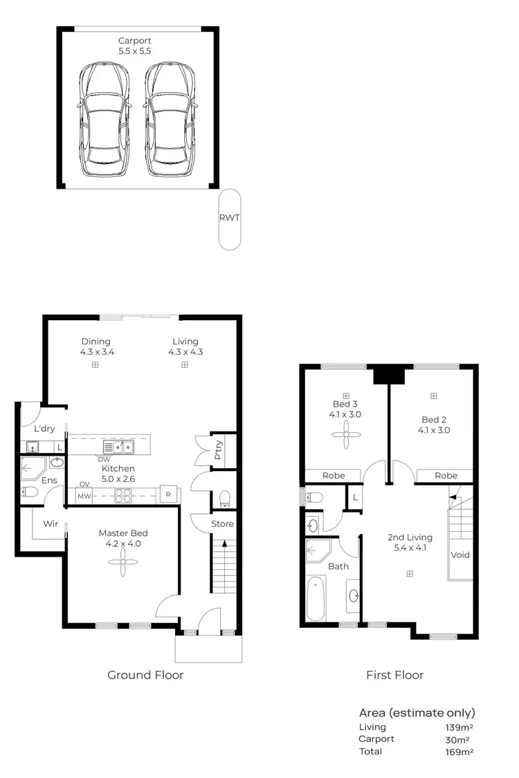Floorplan of Homely house listing, 2/156 Trimmer Parade, Seaton SA 5023