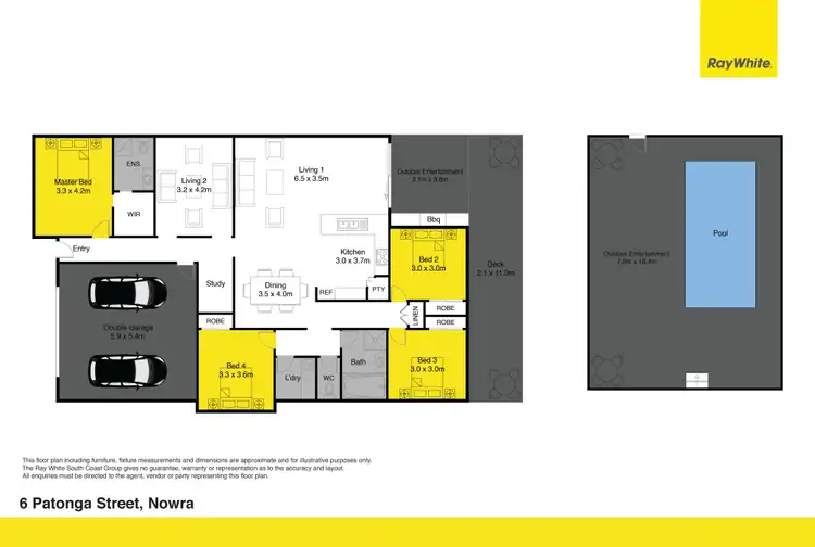 Floorplan of Homely house listing, 6 Patonga Street, Nowra NSW 2541