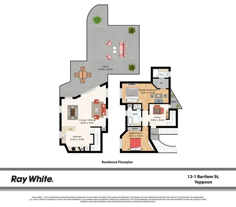 Floorplan of Homely villa listing, 12/1 Bartlem Street, Yeppoon QLD 4703