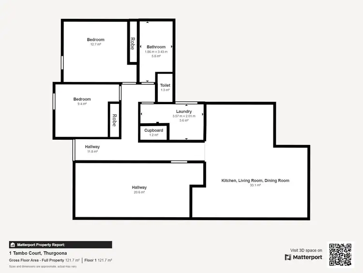 Floorplan of Homely house listing, 1 Tambo Court, Thurgoona NSW 2640