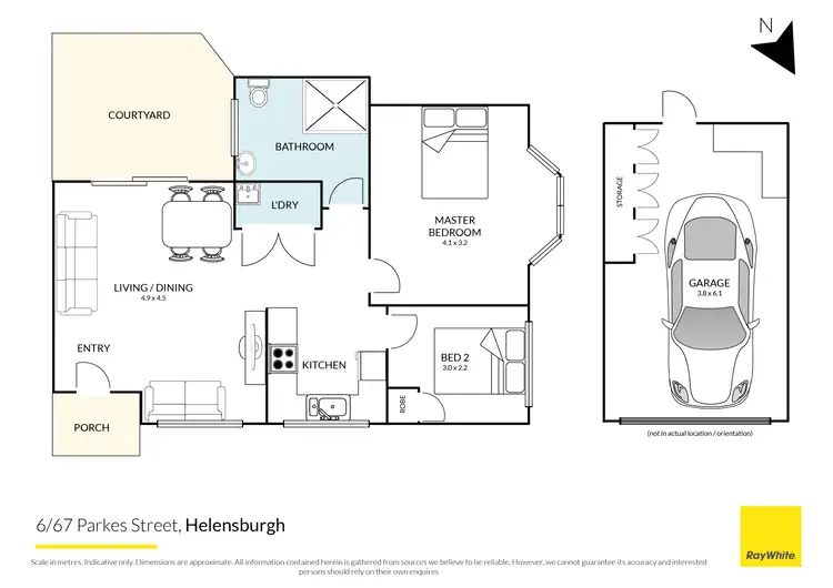 Floorplan of Homely villa listing, 6/67 Parkes Street, Helensburgh NSW 2508