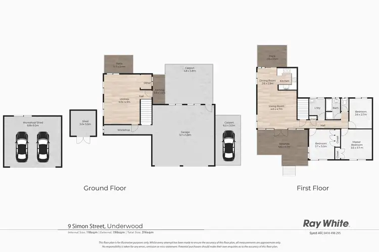 Floorplan of Homely house listing, 9 Simon Street, Underwood QLD 4119