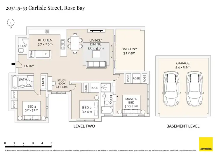 Floorplan of Homely apartment listing, 205/45-53 Carlisle Street, Rose Bay NSW 2029
