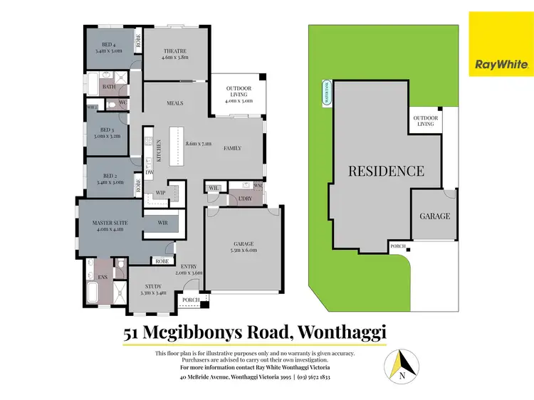 Floorplan of Homely house listing, 51 Mcgibbonys Road, Wonthaggi VIC 3995
