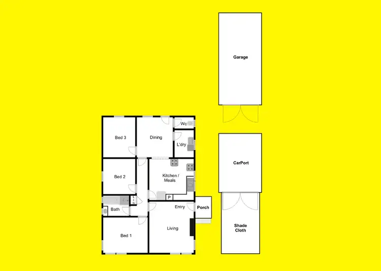 Floorplan of Homely house listing, 677 Woomera Avenue, Red Cliffs VIC 3496