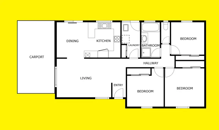 Floorplan of Homely unit listing, 2/31 Flamingo Drive, Mildura VIC 3500