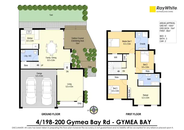 Floorplan of Homely townhouse listing, 4/198-200 Gymea Bay Road, Gymea Bay NSW 2227