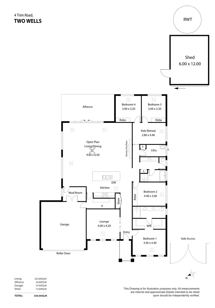 Floorplan of Homely house listing, 4 Trim Road, Two Wells SA 5501