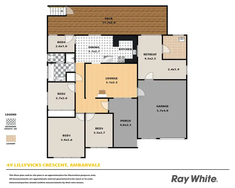 Floorplan of Homely house listing, 49 Lillyvicks Crescent, Ambarvale NSW 2560