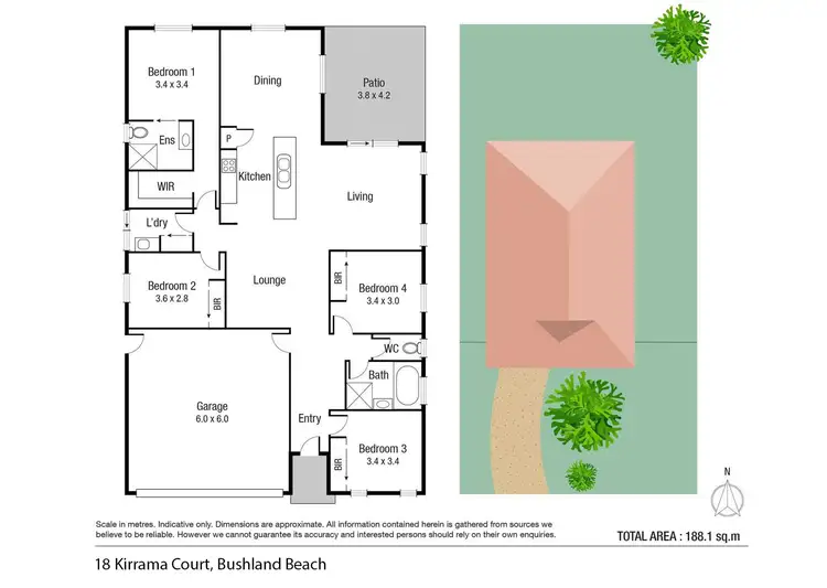 Floorplan of Homely house listing, 18 Kirrama Court, Bushland Beach QLD 4818
