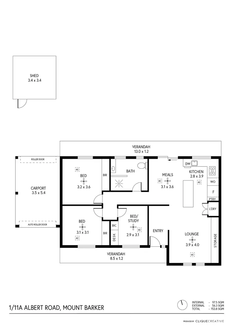 Floorplan of Homely house listing, 1/11A Albert Road, Mount Barker SA 5251