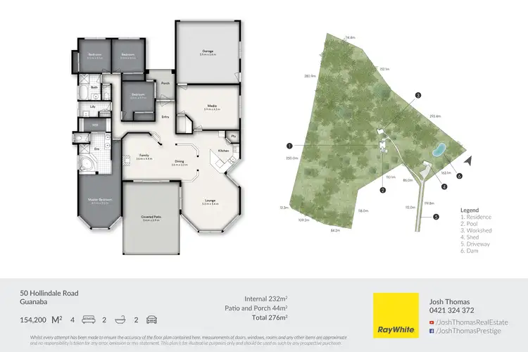 Floorplan of Homely rural property listing, 50 Hollindale Road, Guanaba QLD 4210