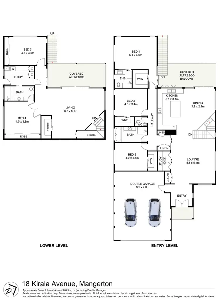 Floorplan of Homely house listing, 18 Kirala Avenue, Mangerton NSW 2500