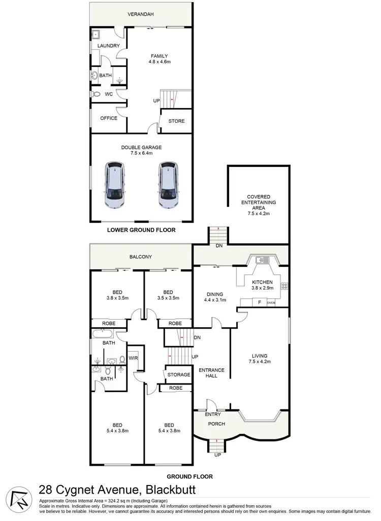 Floorplan of Homely house listing, 28 Cygnet Avenue, Blackbutt NSW 2529