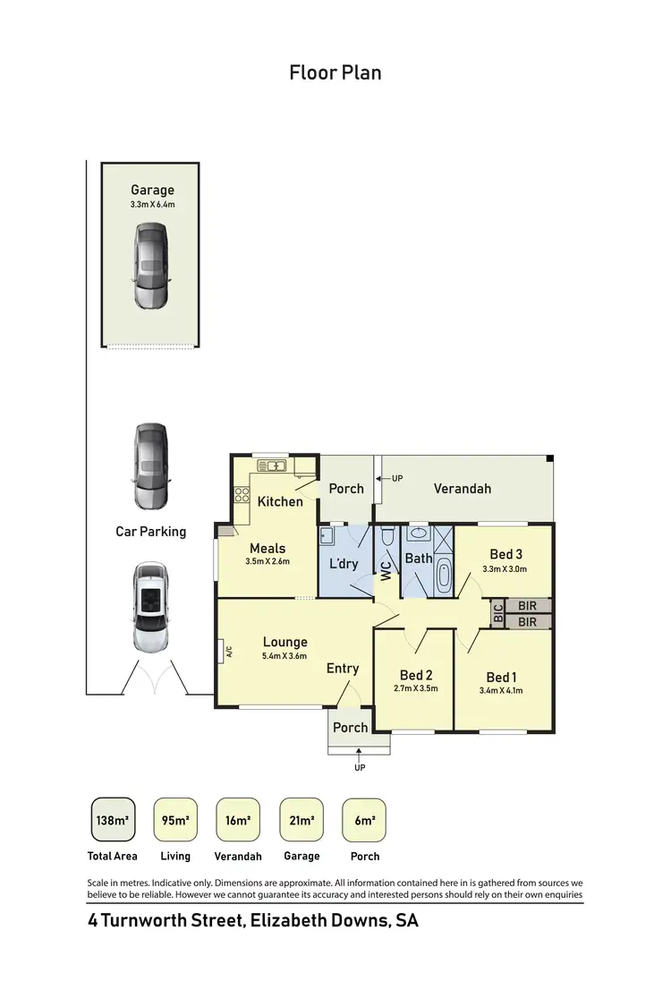 Floorplan of Homely house listing, 4 Turnworth Street, Elizabeth Downs SA 5113