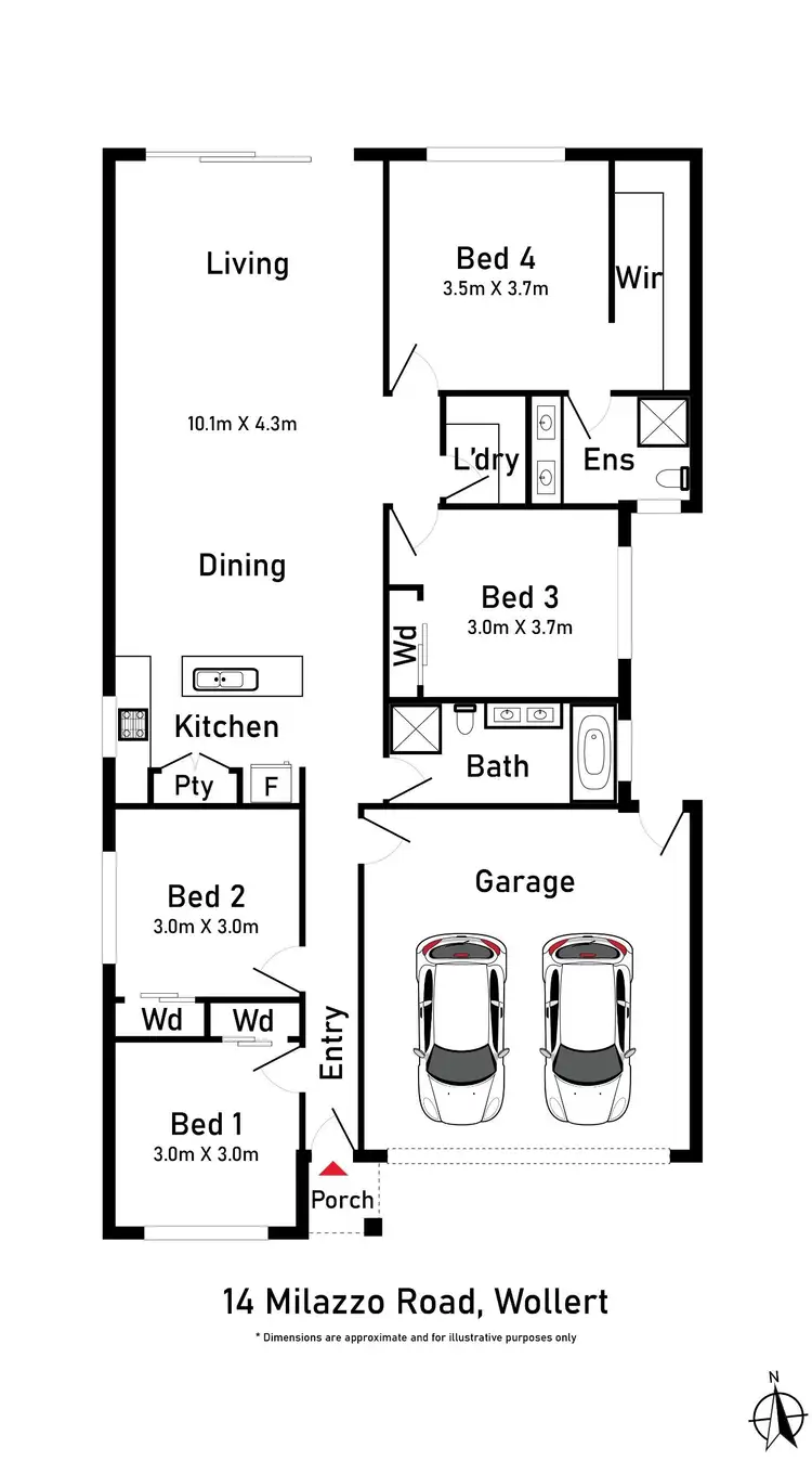 Floorplan of Homely house listing, 14 Milazzo Road, Wollert VIC 3750