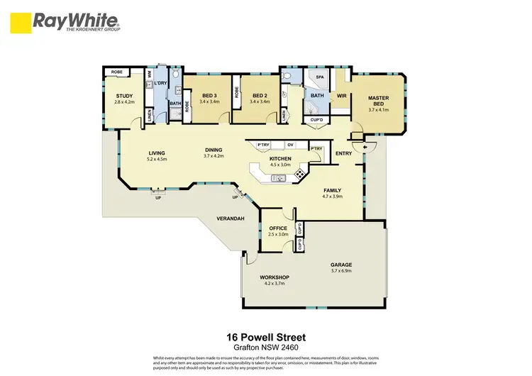 Floorplan of Homely house listing, 16 Powell Street, Grafton NSW 2460