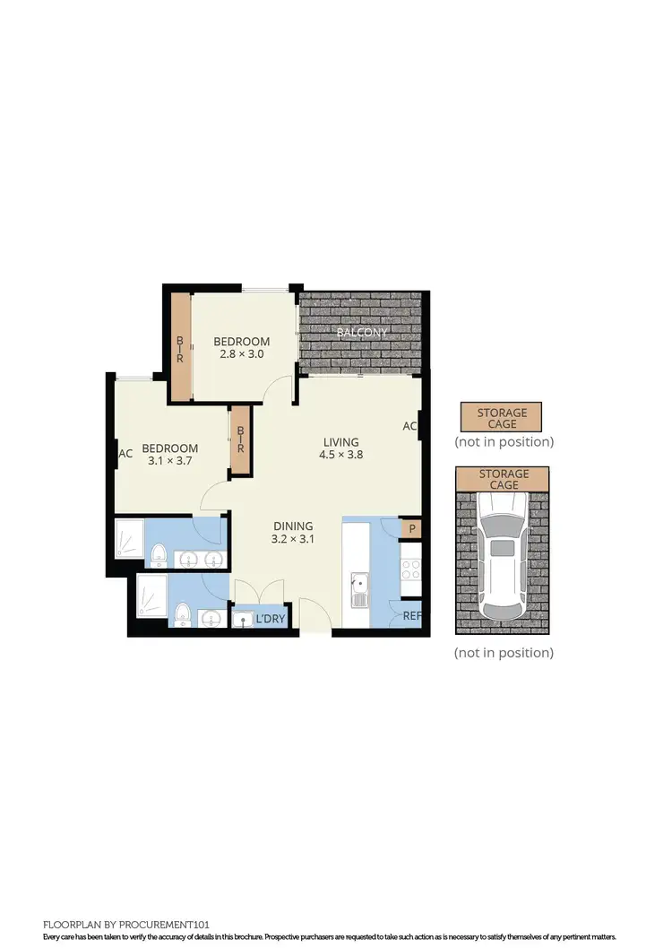 Floorplan of Homely apartment listing, 202/18 Station Street, Highett VIC 3190
