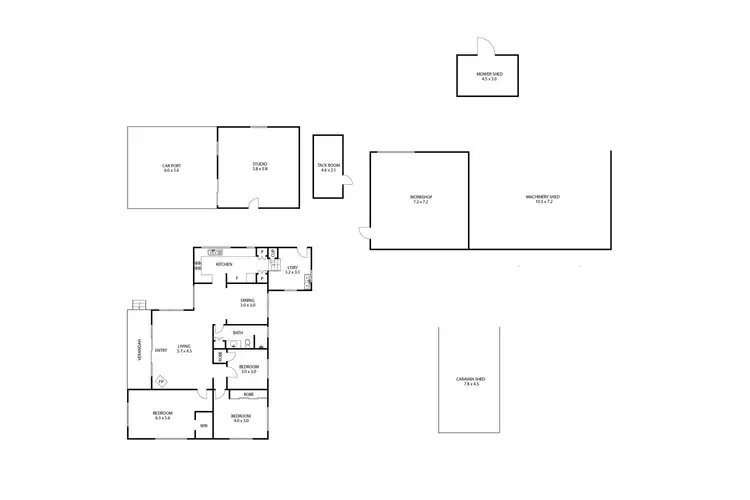 Floorplan of Homely rural property listing, 301 Linthorpe Valley Road, Linthorpe QLD 4356