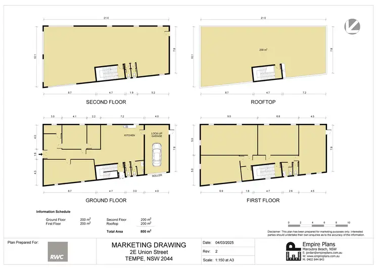 Floorplan of Homely house listing, 2E Union Street, Tempe NSW 2044