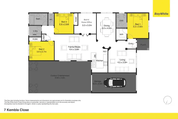 Floorplan of Homely other listing, 7 Kembla Close, Nowra NSW 2541