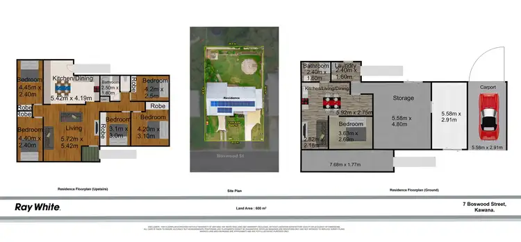 Floorplan of Homely house listing, 7 Boswood Street, Kawana QLD 4701