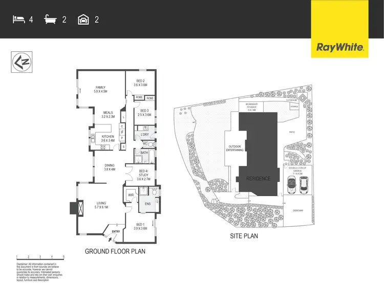 Floorplan of Homely house listing, 60 Cossington Smith Crescent, Lyneham ACT 2602