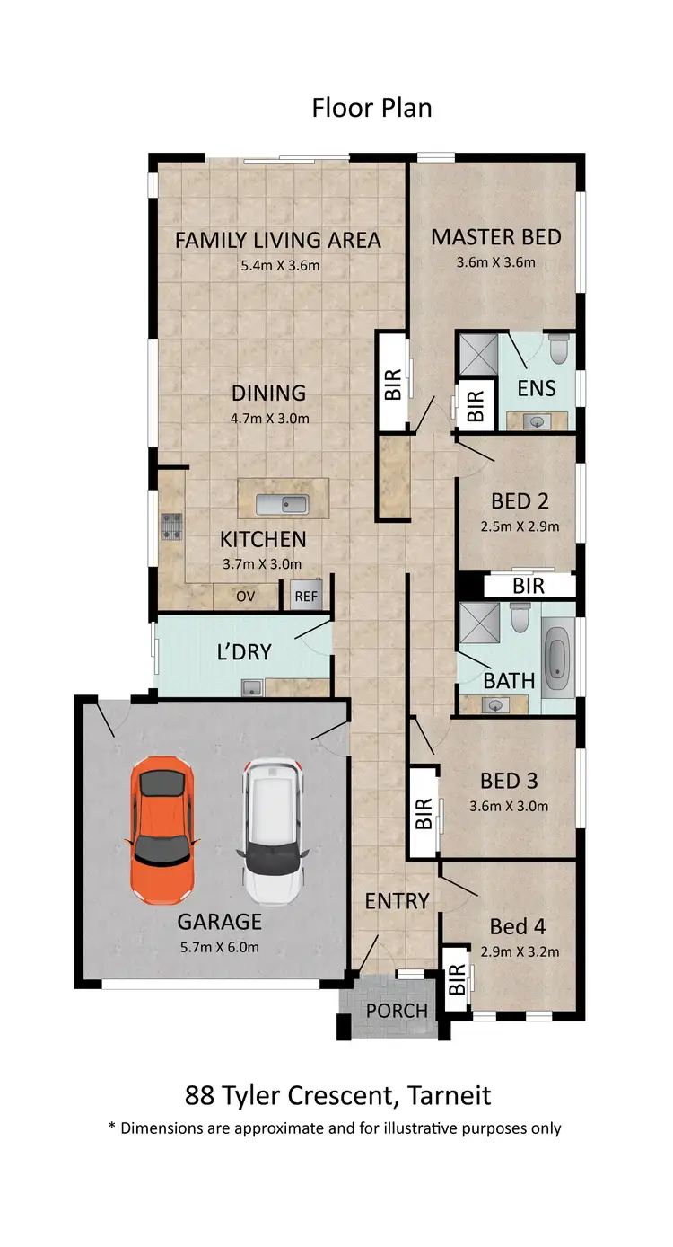 Floorplan of Homely house listing, 88 Tyler Crescent, Tarneit VIC 3029