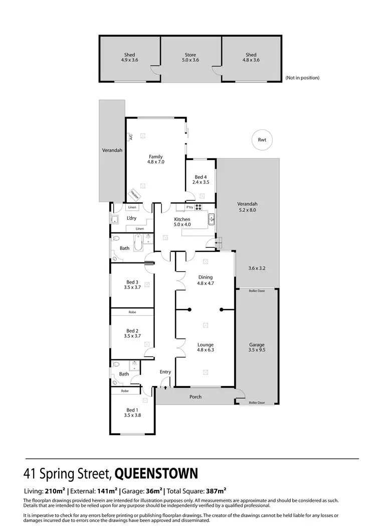 Floorplan of Homely house listing, 41 Spring Street, Queenstown SA 5014
