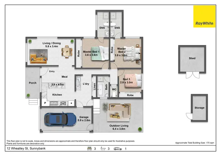 Floorplan of Homely house listing, 12 Wheatley Street, Sunnybank QLD 4109