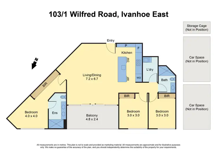 Floorplan of Homely apartment listing, 103c/1 Wilfred Road, Ivanhoe East VIC 3079