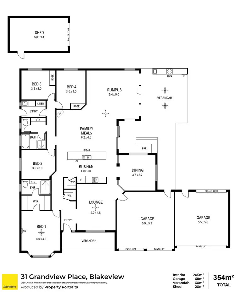 Floorplan of Homely house listing, 31 Grandview Place, Blakeview SA 5114