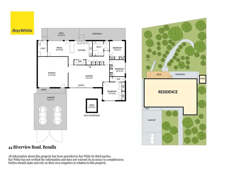 Floorplan of Homely house listing, 44 Riverview Road, Benalla VIC 3672