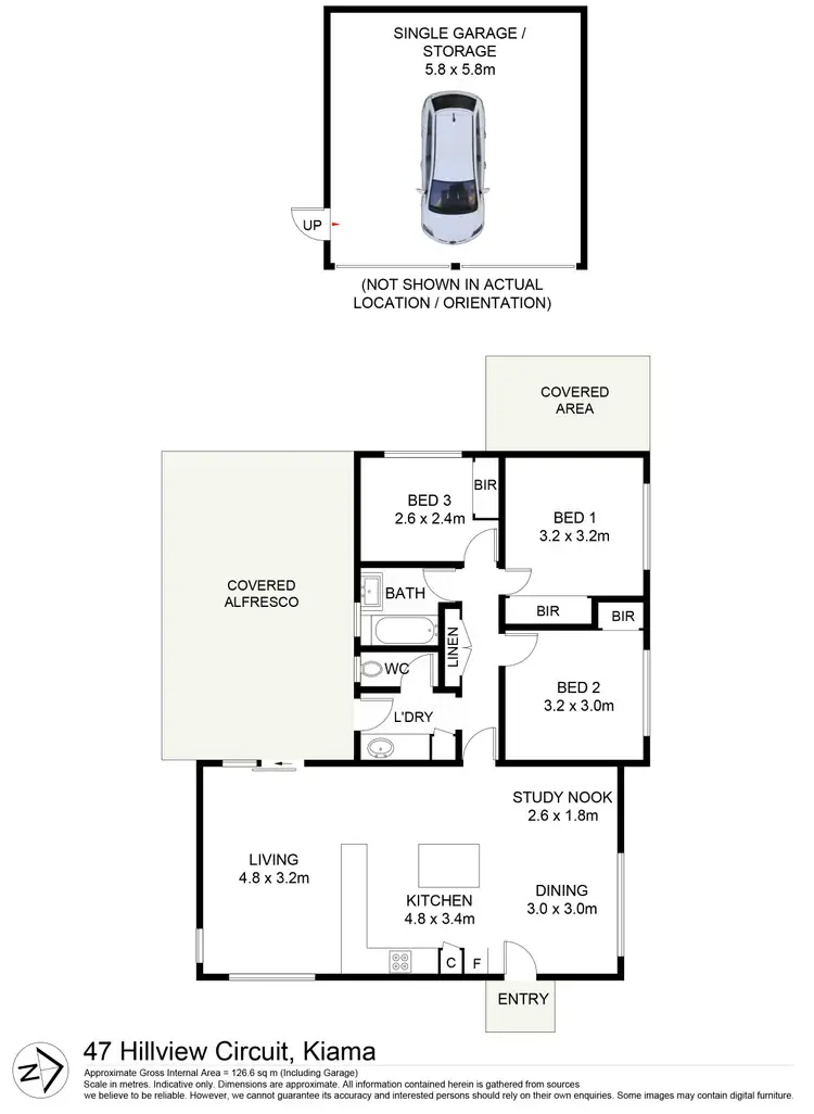 Floorplan of Homely house listing, 47 Hillview Circuit, Kiama NSW 2533