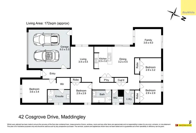 Floorplan of Homely house listing, 42 Cosgrove Drive, Maddingley VIC 3340