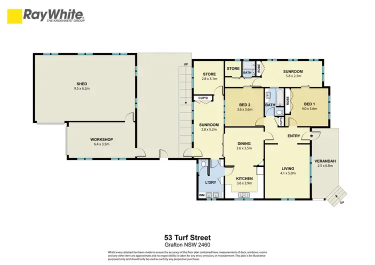 Floorplan of Homely house listing, 53 Turf Street, Grafton NSW 2460
